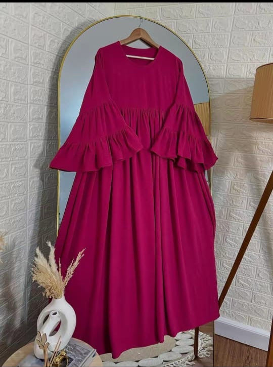 عباية كلوش باكمام واسعة